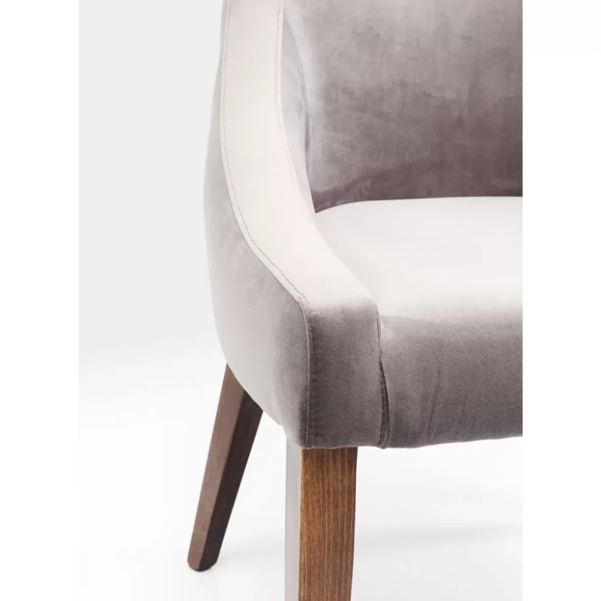 KARE Design Stuhl Mode Velvet Grau- Stühle