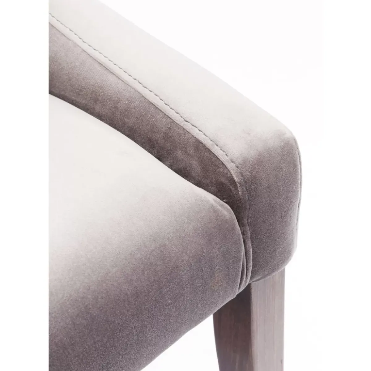 KARE Design Stuhl Mode Velvet Grau- Stühle