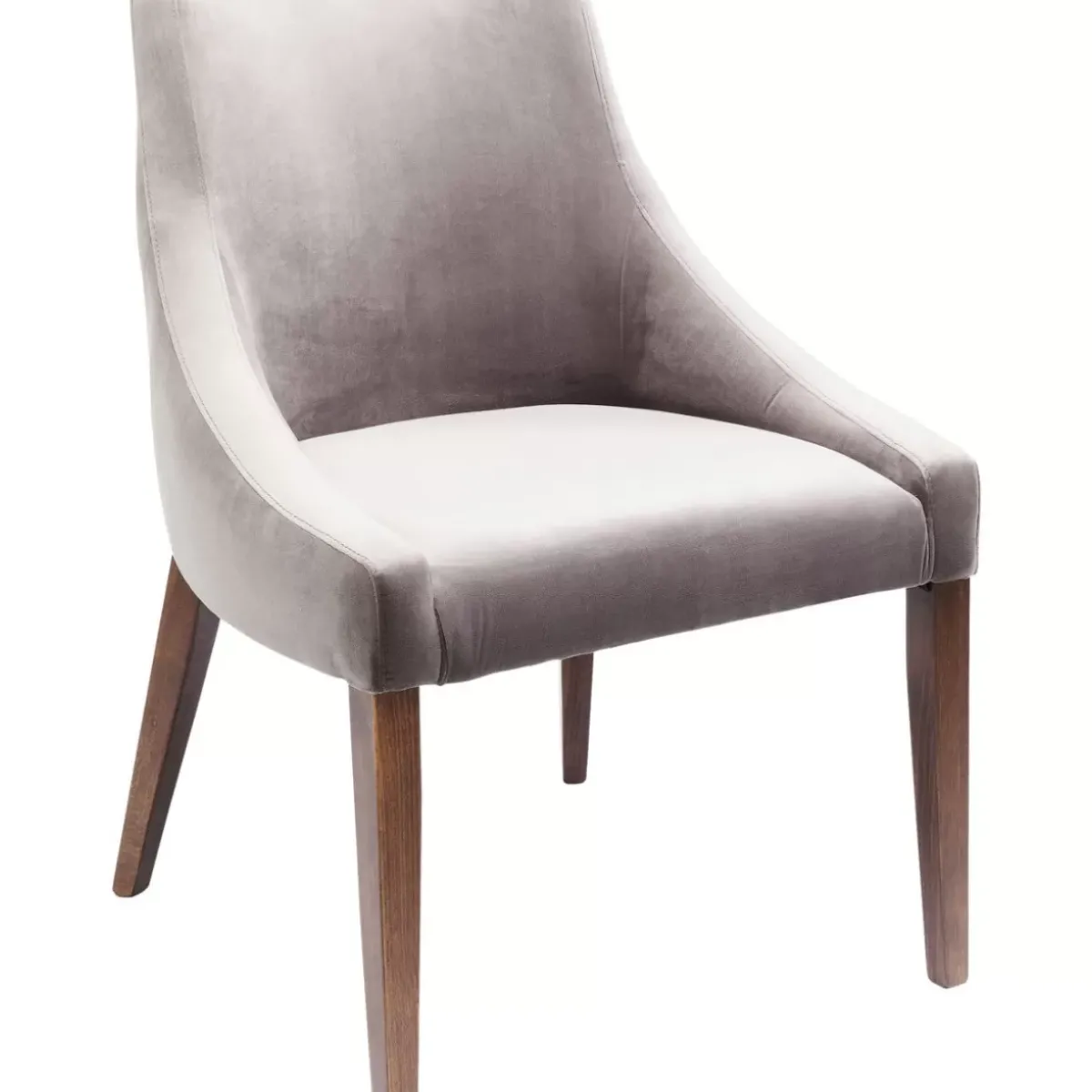 KARE Design Stuhl Mode Velvet Grau- Stühle
