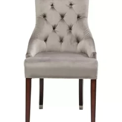 KARE Design Stuhl Prince Velvet Grau- Stühle