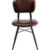 KARE Design Stuhl Samba Leder Braun- Stühle