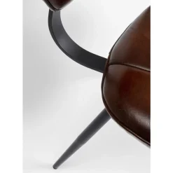 KARE Design Stuhl Samba Leder Braun- Stühle