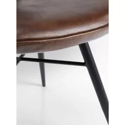 KARE Design Stuhl Samba Leder Braun- Stühle