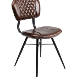 KARE Design Stuhl Samba Leder Braun- Stühle