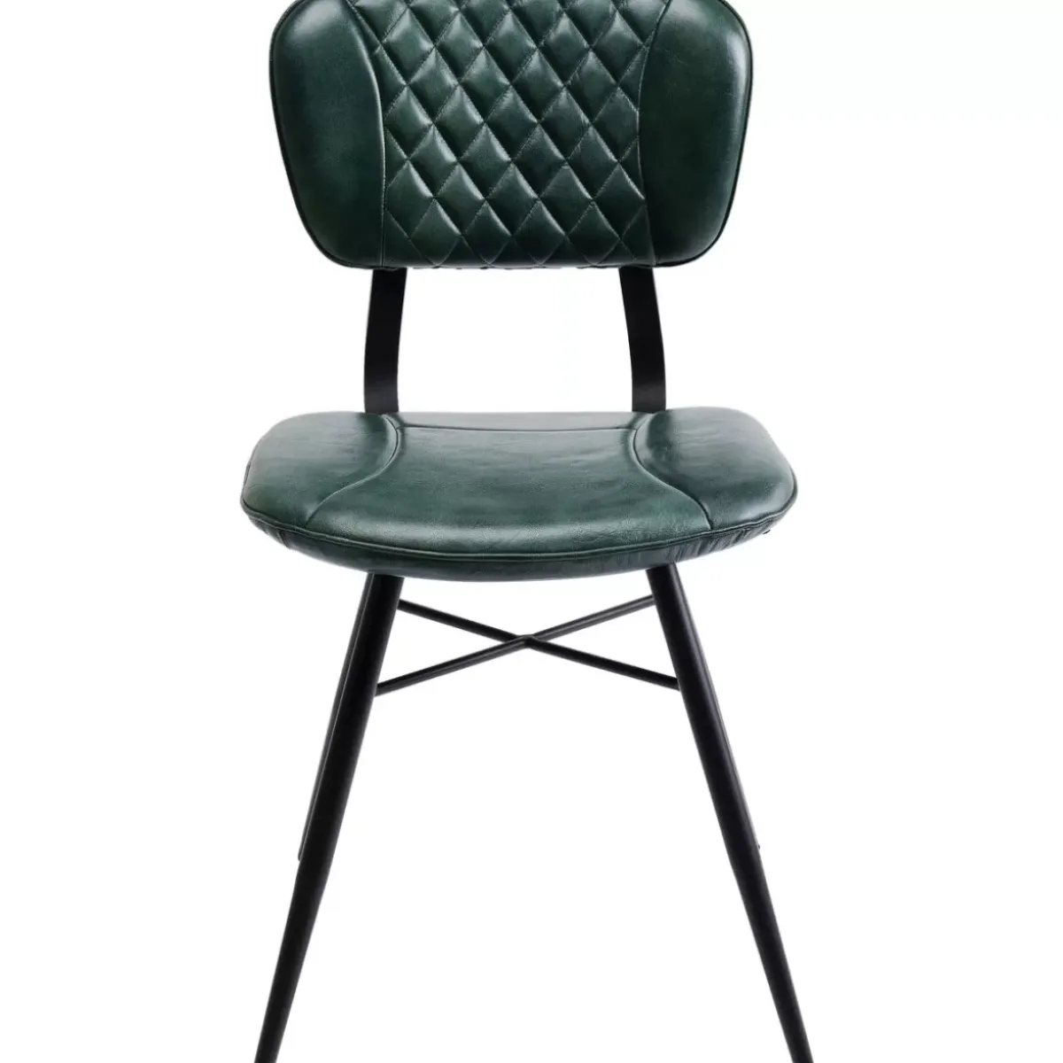 KARE Design Stuhl Samba Leder Dunkelgrun- Stühle