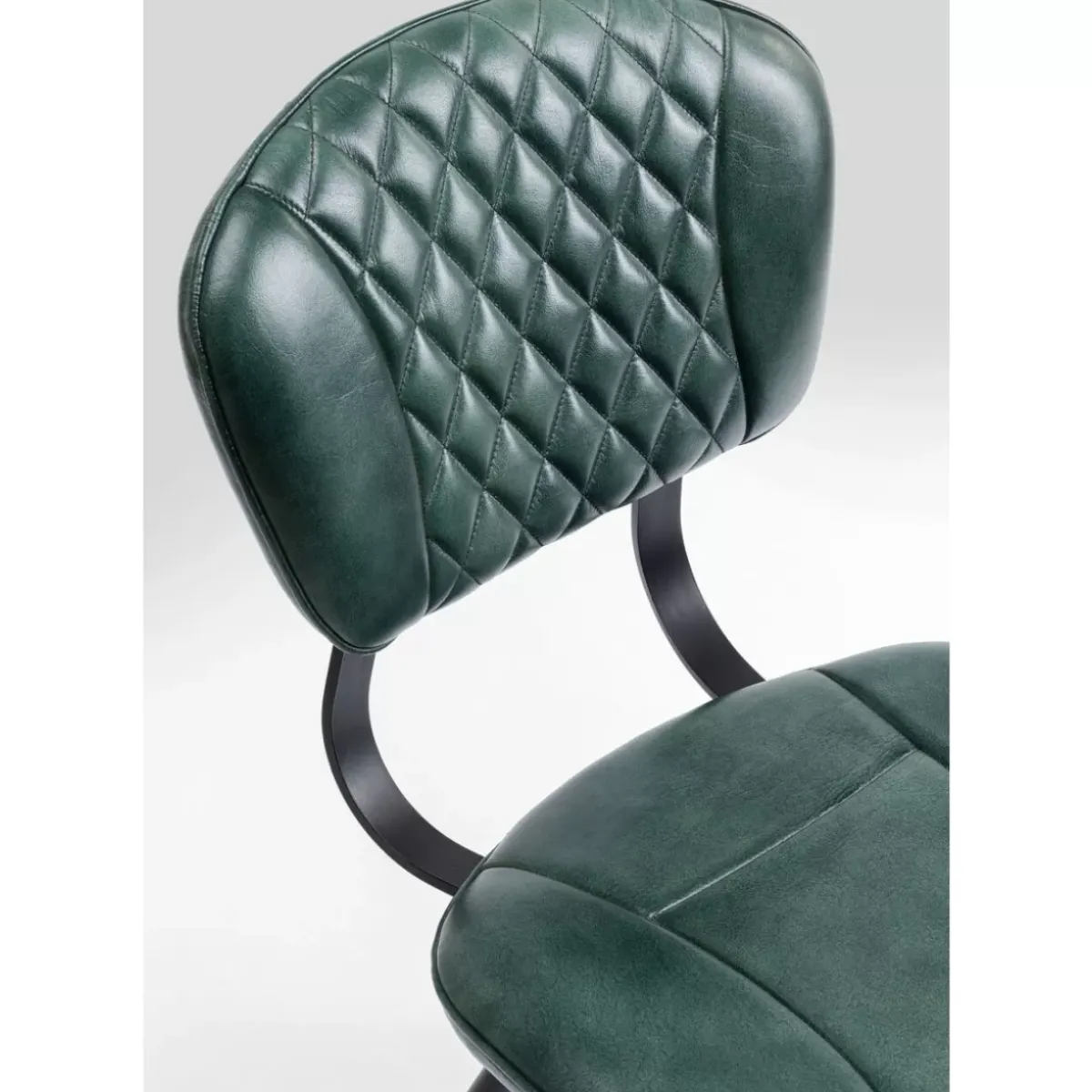 KARE Design Stuhl Samba Leder Dunkelgrun- Stühle