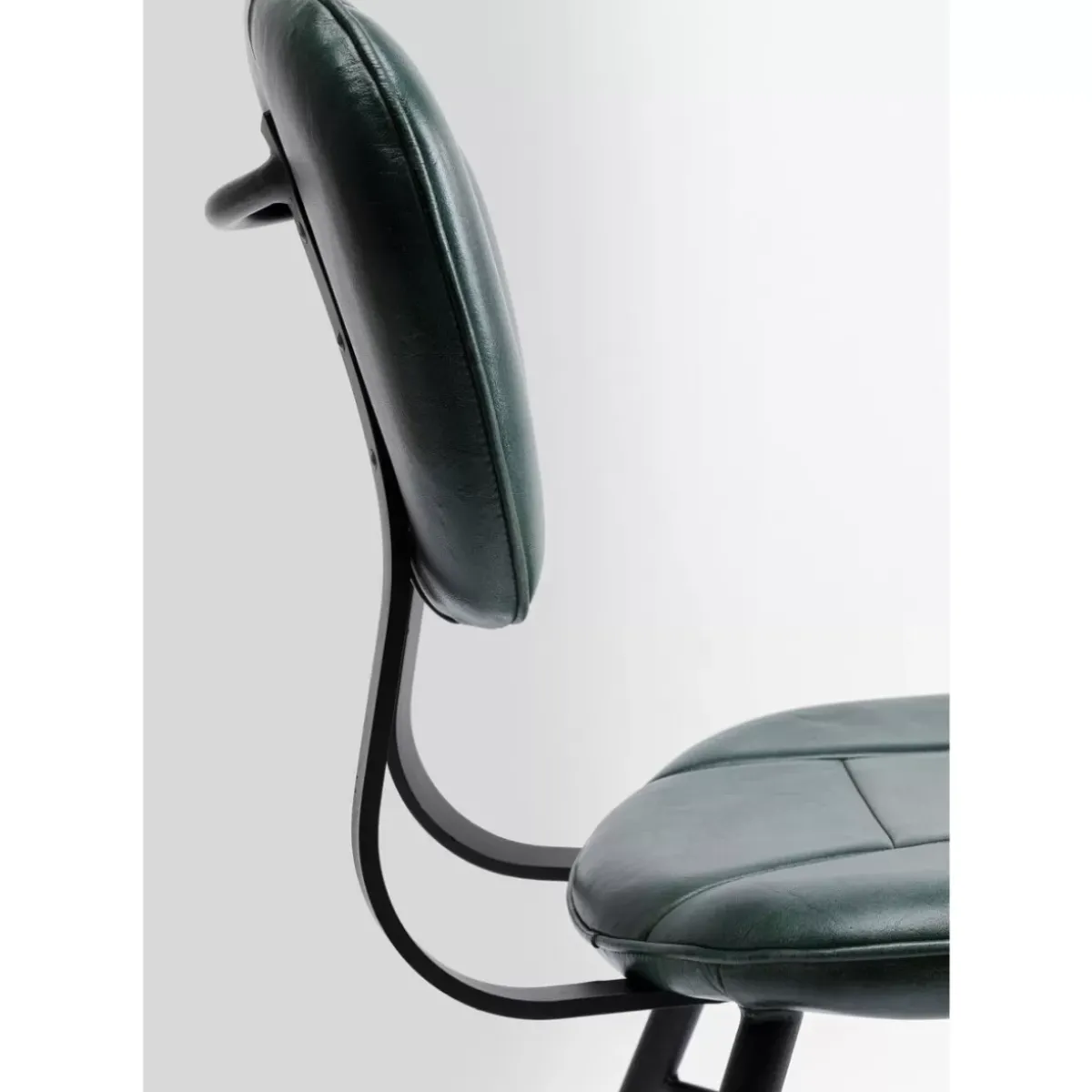 KARE Design Stuhl Samba Leder Dunkelgrun- Stühle