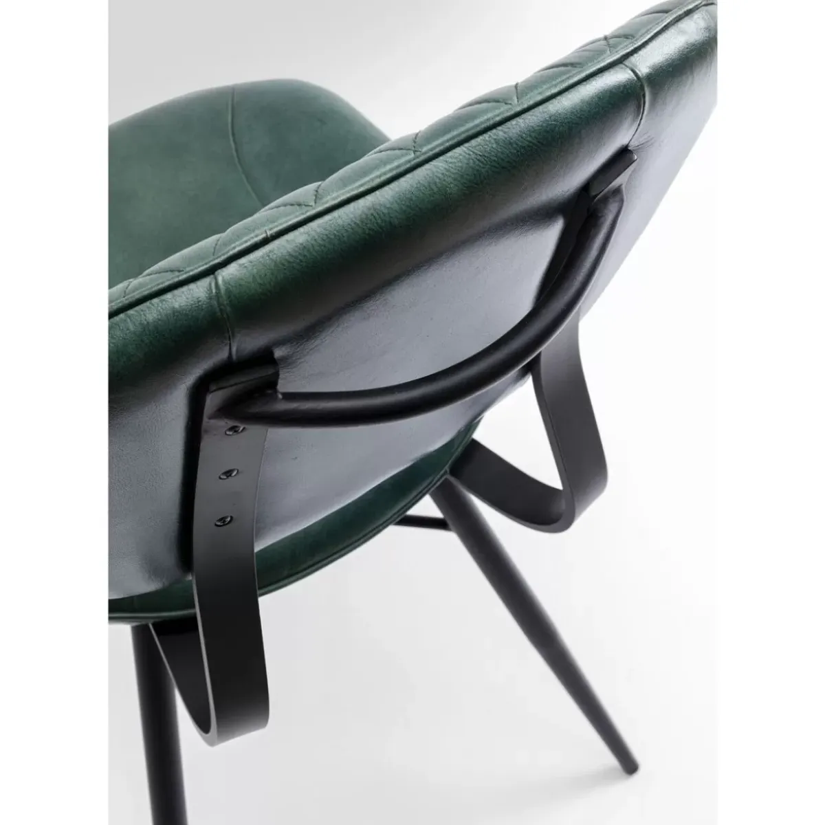 KARE Design Stuhl Samba Leder Dunkelgrun- Stühle