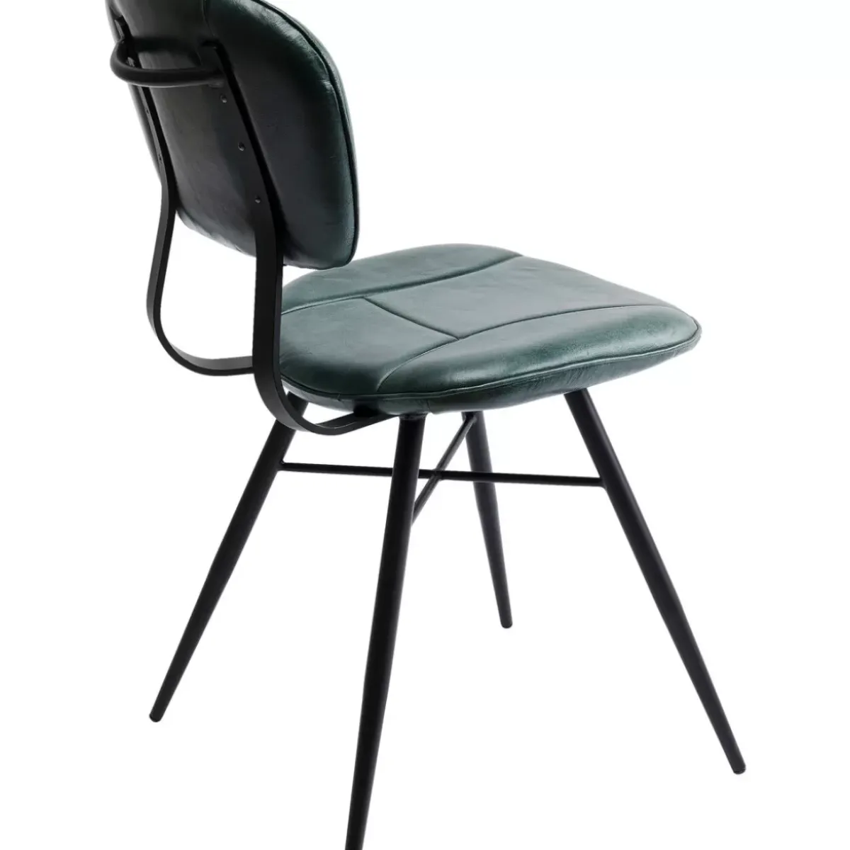 KARE Design Stuhl Samba Leder Dunkelgrun- Stühle