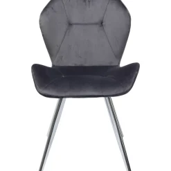 KARE Design Stuhl Viva Grau Chrom- Stühle