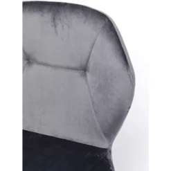 KARE Design Stuhl Viva Grau Chrom- Stühle