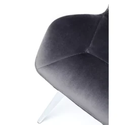 KARE Design Stuhl Viva Grau Chrom- Stühle