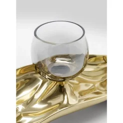 KARE Design Teelichthalter 3 Jade Gold (4/Tlg.)- Deko & Geschenkartikel