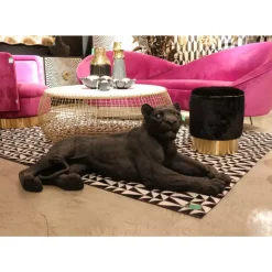 KARE Design Teelichthalter Flower Bloom Schwarz Gold O10- Deko & Geschenkartikel