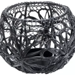 KARE Design Teelichthalter Hayat Schwarz O12Cm- Deko & Geschenkartikel