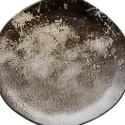 KARE Design Teller Savannah Braun/Grau Matt O26Cm- Geschirr & Tischaccessoires