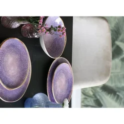 KARE Design Teller Shirley Violett O26Cm- Geschirr & Tischaccessoires