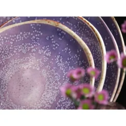 KARE Design Teller Shirley Violett O26Cm- Geschirr & Tischaccessoires