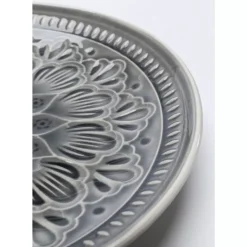 KARE Design Teller Sicilia Mandala Grau O21Cm- Geschirr & Tischaccessoires