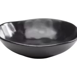 KARE Design Teller Tief Organic Black O22Cm- Geschirr & Tischaccessoires