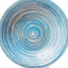 KARE Design Teller Tief Swirl Blau O21Cm- Geschirr & Tischaccessoires
