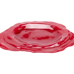 KARE Design Teller Tornado Rot O46Cm- Geschirr & Tischaccessoires