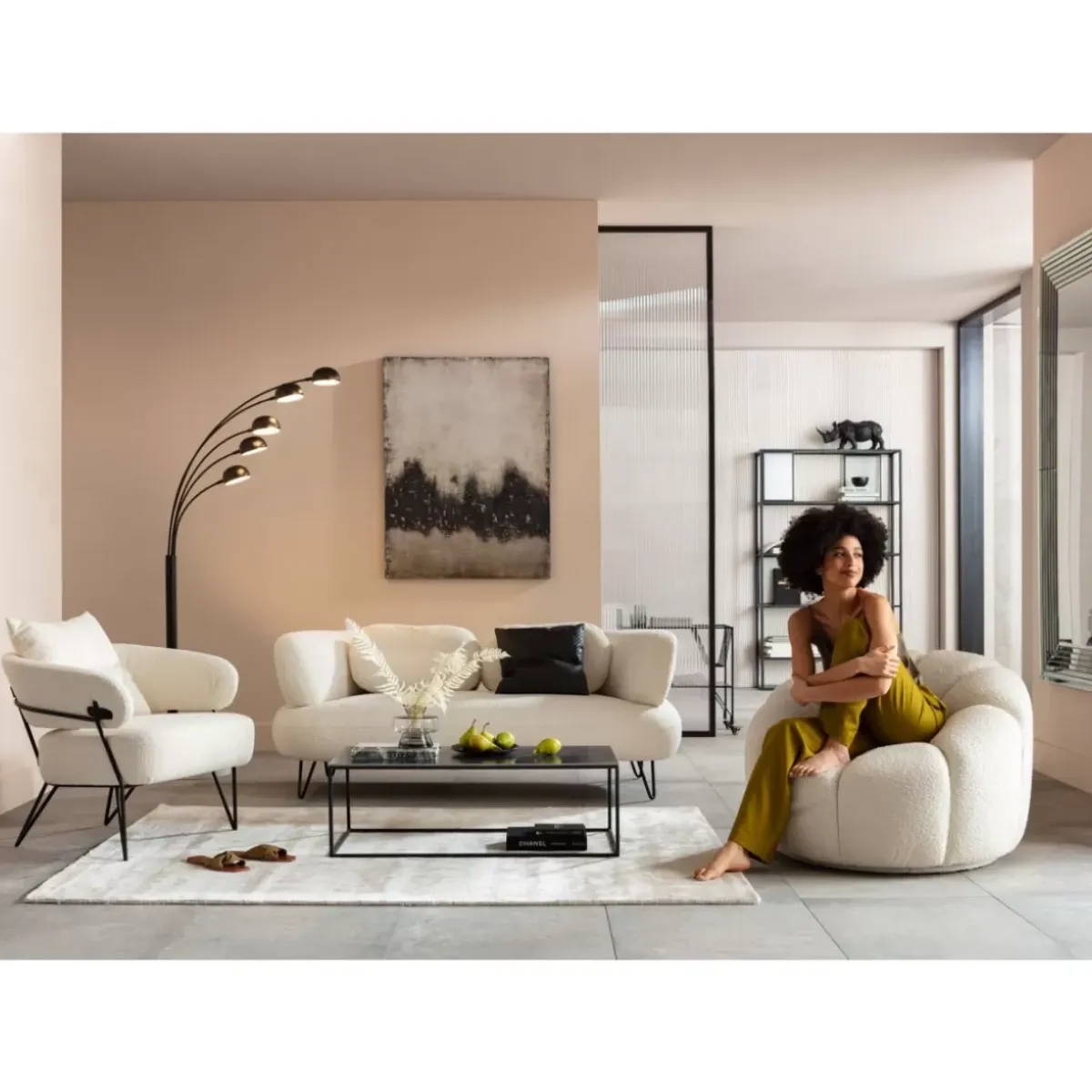 KARE Design Teppich Cosy Classic Creme 170X240Cm- Teppiche