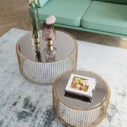 KARE Design Teppich Glimmer Blau 170X240Cm- Teppiche