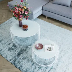 KARE Design Teppich Glimmer Blau 170X240Cm- Teppiche