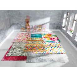 KARE Design Teppich Kelim Pop Grey 170X240Cm- Teppiche