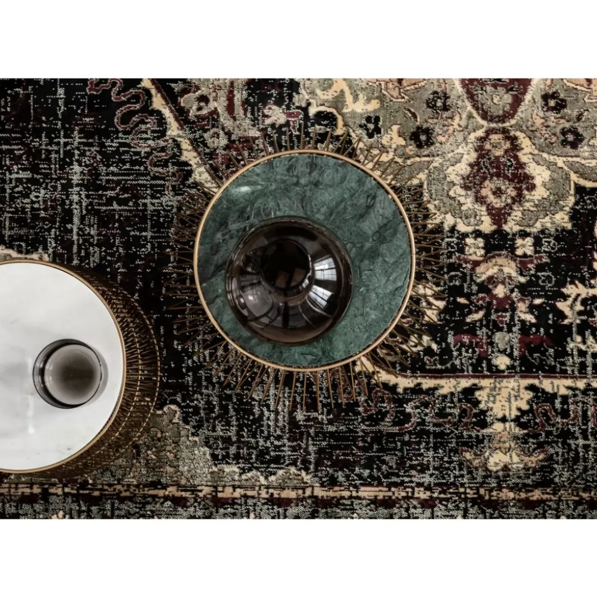 KARE Design Teppich Ornamento Anthrazit 170X240Cm- Teppiche