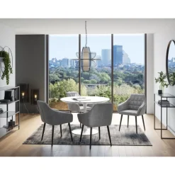 KARE Design Teppich Runway Grau 170X240Cm- Teppiche