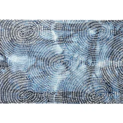 KARE Design Teppich Stamp Blau 200X300Cm- Teppiche