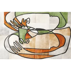 KARE Design Teppich Thoughts Faces 170X240Cm- Teppiche