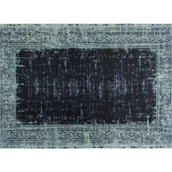 KARE Design Teppich Vintage Deep Sea Blau 170X240Cm- Teppiche