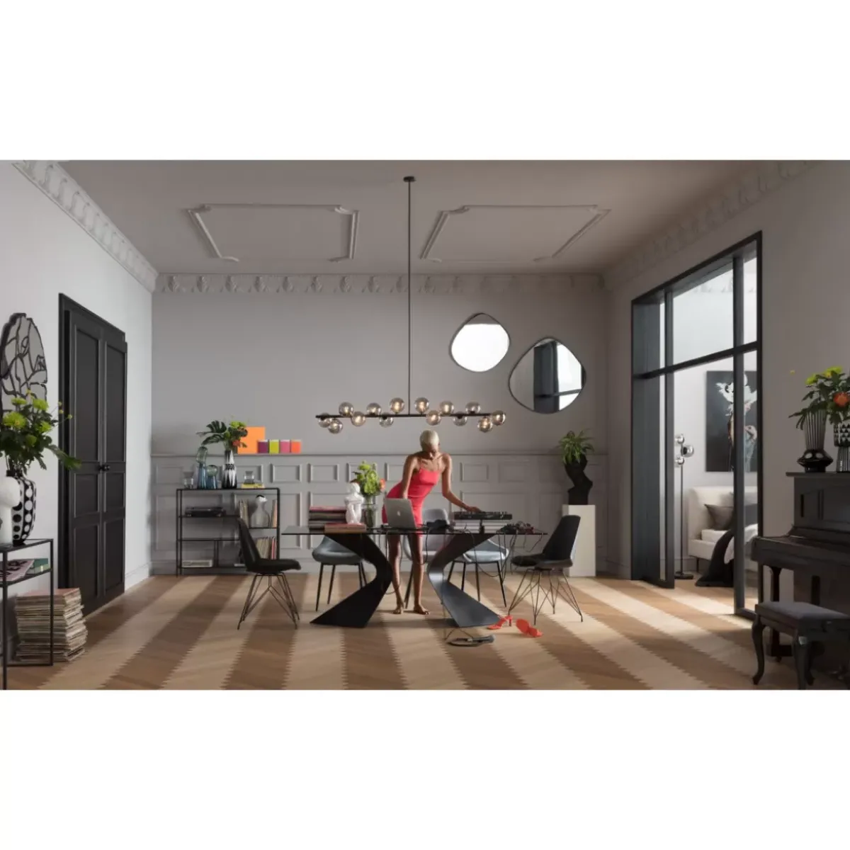 KARE Design Tisch Gloria Schwarz 200X100Cm- Tische