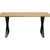 KARE Design Tisch Symphony Eiche Cross Schwarz 200X100Cm- Tische