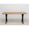 KARE Design Tisch Symphony Eiche Cross Schwarz 180X90Cm- Tische
