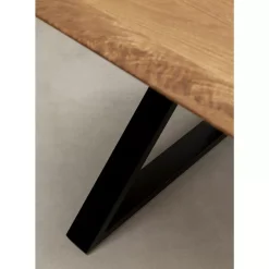 KARE Design Tisch Symphony Eiche Cross Schwarz 180X90Cm- Tische