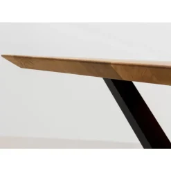 KARE Design Tisch Symphony Eiche Cross Schwarz 180X90Cm- Tische