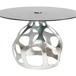 KARE Design Tisch Volcano Silber O120Cm- Tische