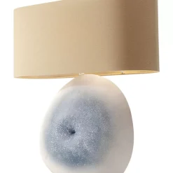 KARE Design Tischleuchte Agate Blau- Tischleuchten
