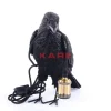 KARE Design Tischleuchte Animal Crow Matt Schwarz- Tischleuchten