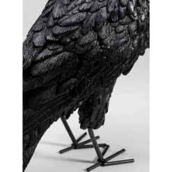 KARE Design Tischleuchte Animal Crow Matt Schwarz- Tischleuchten