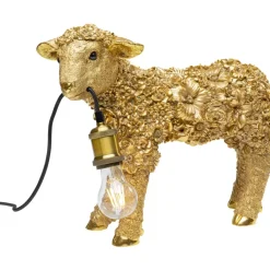 KARE Design Tischleuchte Animal Flower Sheep Gold 36Cm- Tischleuchten