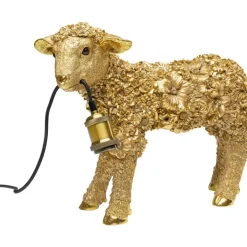 KARE Design Tischleuchte Animal Flower Sheep Gold 36Cm- Tischleuchten