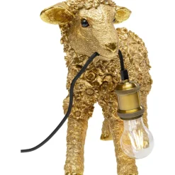 KARE Design Tischleuchte Animal Flower Sheep Gold 36Cm- Tischleuchten