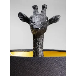 KARE Design Tischleuchte Animal Giraffe Matt Schwarz- Tischleuchten