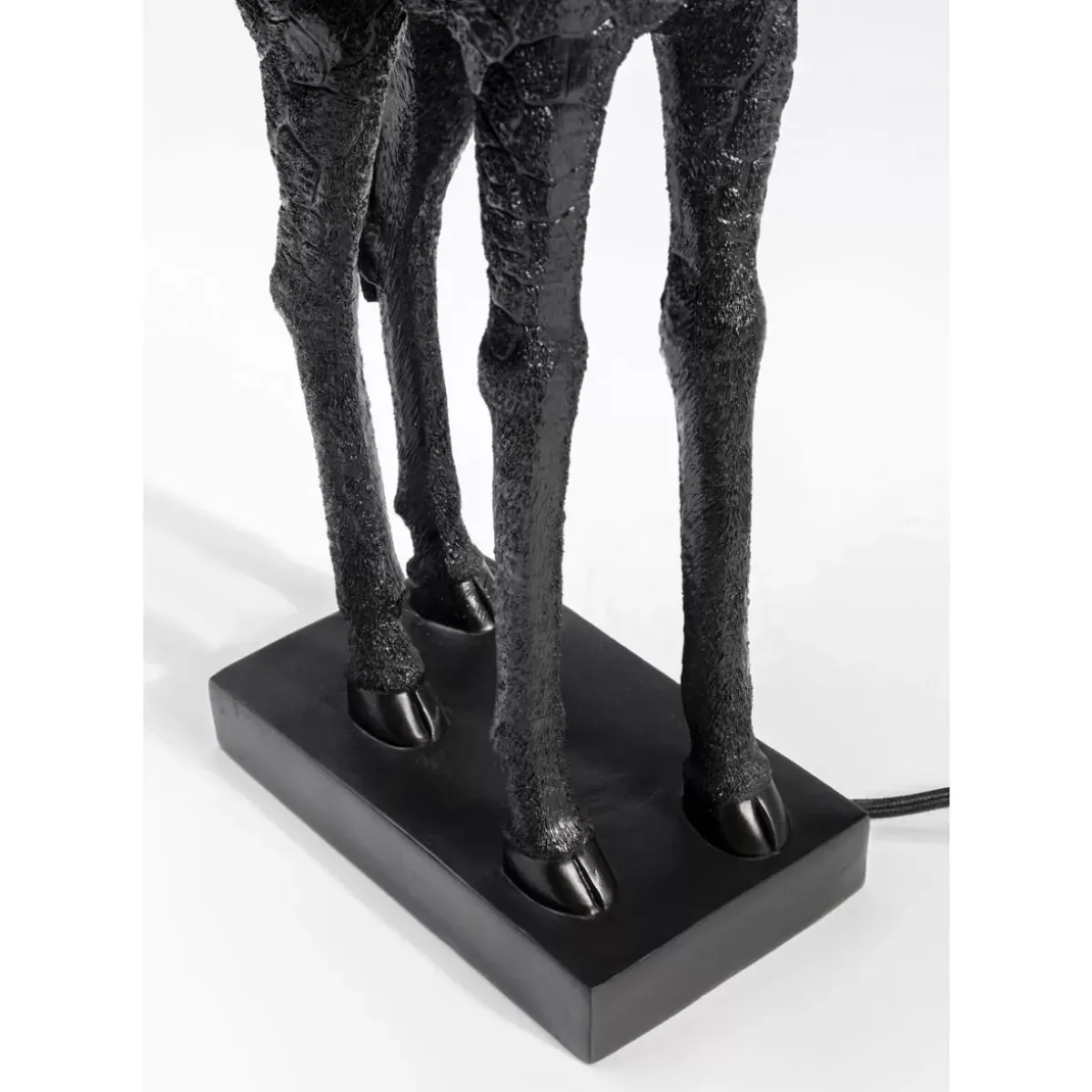 KARE Design Tischleuchte Animal Giraffe Matt Schwarz- Tischleuchten