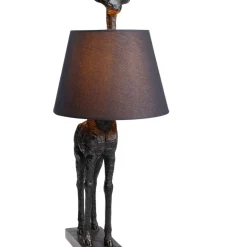 KARE Design Tischleuchte Animal Giraffe Matt Schwarz- Tischleuchten